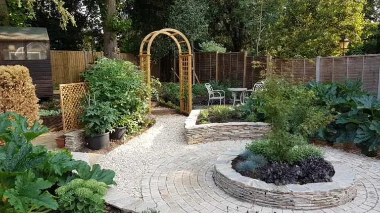 The final design of the town garden