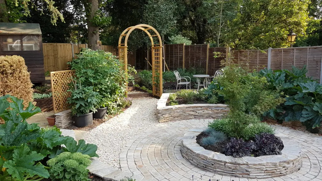 The final design of the town garden