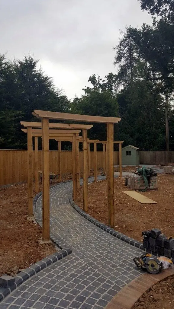 Garden of curves - during the build image